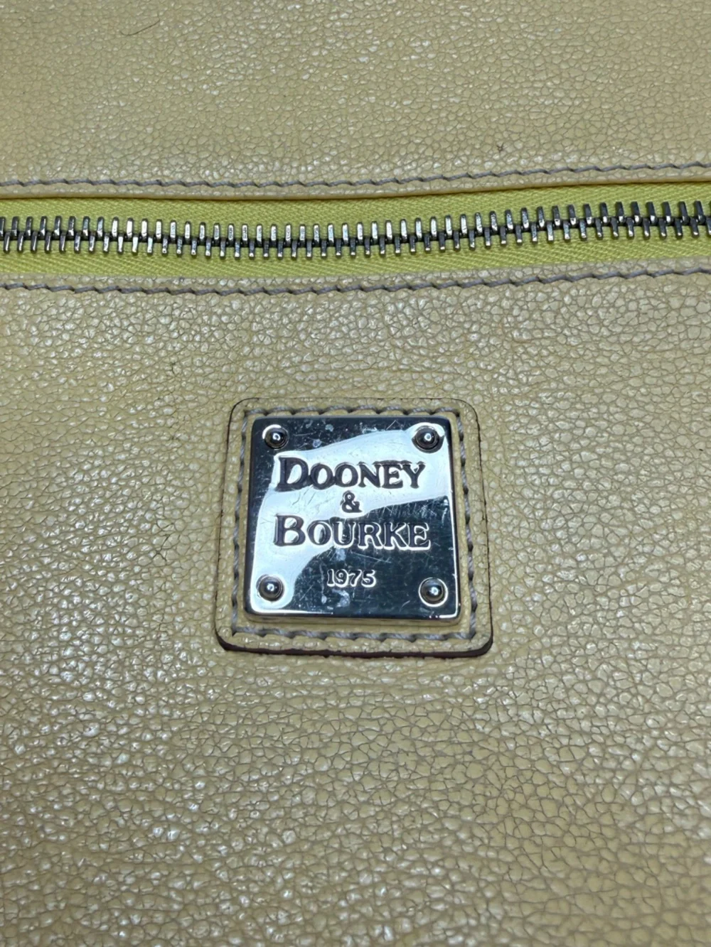 Dooney & Bourke Large Nina Satchel Yellow - Picture 2 of 9